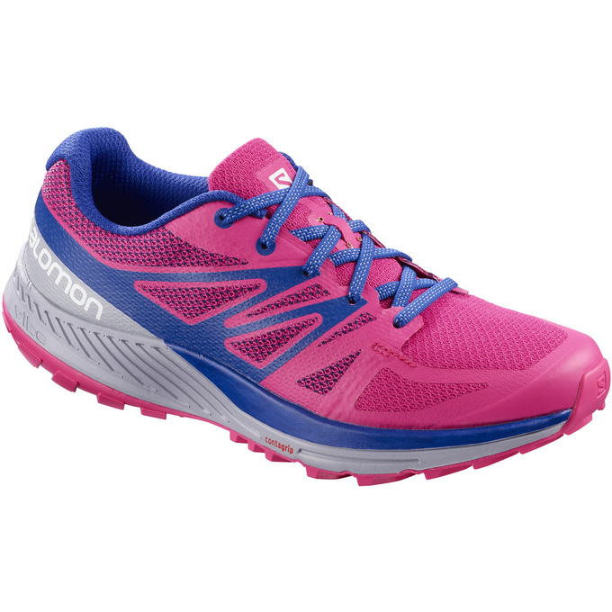 Chaussures De Trail Running Salomon Femme Rose / Blanche - Salomon SENSE ESE W - France (0364-WMRIV)